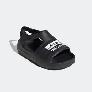 New! Adidas Black & White Adilette Play I Sandal